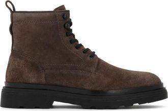 Kazar Taupekleurige su&egrave;de laarzen voor mannen - Heren - Veterlaarzen - Bruin - 41 EU - Su&egrave;de - Schoenen