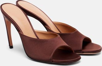 The Attico Betta 95 satin mules