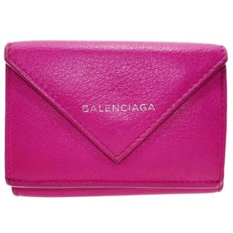 Balenciaga Pre-owned Wallets, female, Pink, Size: ONE SIZE Pre-owned Vintage Wallet (tri-fold)