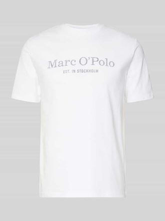 Marc O'Polo T-Shirt mit Statement- und Label-Print in Weiss, Größe S