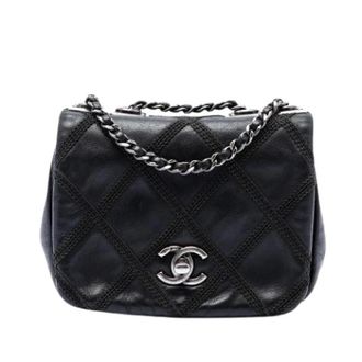 Chanel Pre-owned Crossbody Bag - Dames - Pre-owned - Zwart - Maat: ONE Size Zijde