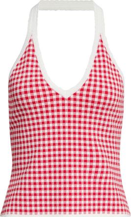 Poss&eacute; Micah Halter Top in Red Gingham at Nordstrom, Size Xx-Small