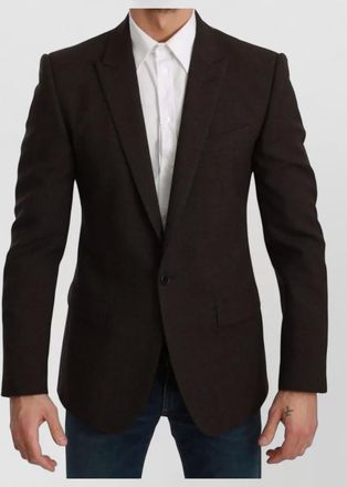 Dolce & Gabbana virgin wool slim-fit single-breasted blazer