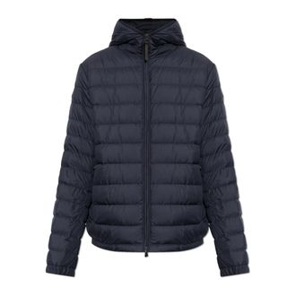Moncler Solienn Down Jacket - Heren - Gewatteerde jassen - Blauw - S - Leer - Jassen