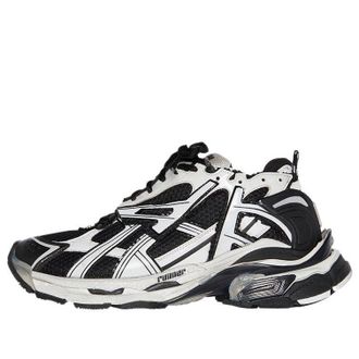 Balenciaga (WMNS) Balenciaga Runner White Black White 677402W3RB29010