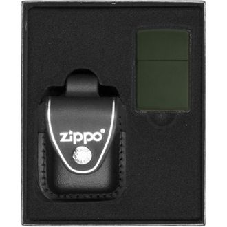 OEM Encendedor Zippo Verde Mate Set De Regalo N.&ordm; 3