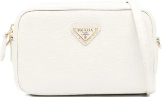 Prada Logo Plaque Satchel