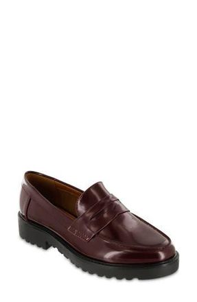 Mia Amore Hali Lug Sole Penny Loafer in Cordovan B at Nordstrom Rack, Size 7