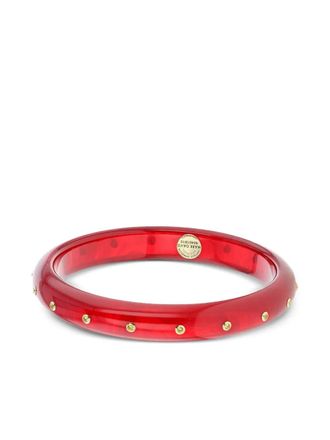 Mark Davis 18K yellow gold small Yellow Sapphire Bakelite bangle - women - 18kt Yellow Gold/Yellow Sapphire - One Size