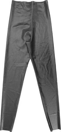 Saint Laurent Womens Latex Leggings + Care Cleaning Kit 3 X 30Ml Bottles (Vividress, Vivishine, Viviclean) In Black - Size 4 UK