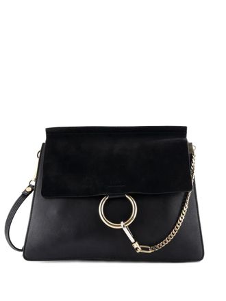 Chlo&eacute; Faye Leather Medium shoulder bag - Black