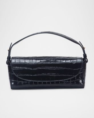 Vince Sabrina Croc-Effect Leather Crossbody Bag