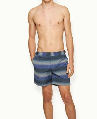 Orlebar Brown Bulldog Fade Swim Short In Night Iris