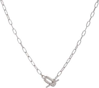 Alex and Ani Pave Toggle Necklace in Silver at Nordstrom