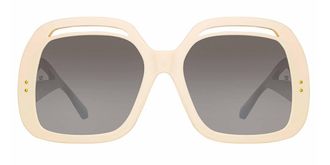 Linda Farrow RENATA LFL1126 C3 Womens Sunglasses White Size 61