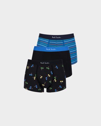 Paul Smith Men & apos;s Cherry Mixed 3-Pack Boxer Briefs