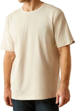 Ariat Rebar Cotton Strong Moonbeam T-Shirt In Beige