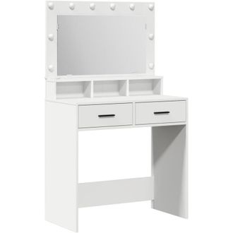 vidaXL Dressing Table White 79 x 41 x 135 cm Engineered wood Vidaxl