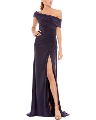 Mac Duggal Foldover Column Gown