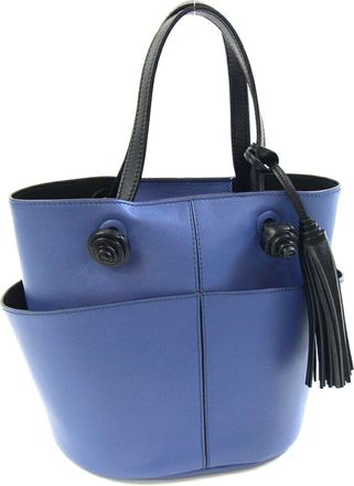 Tod's Tods blue Leather Handbag (Pre-Owned)