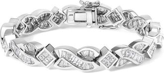 House of Brilliance Haus Of Brilliance 14K 8.19 Ct. Tw. Diamond Tennis Bracelet