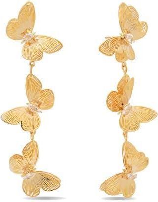 Eye Candy Los Angeles Sienna Flutter Statement Earrings in Gold at Nordstrom Rack