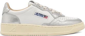 Autry Low-Top Sneakers with Textured Panels and Metallic Accents