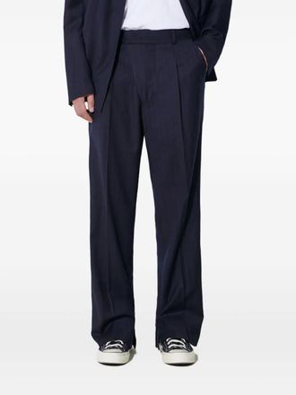 424 Pantaloni gessati con piega - Blu