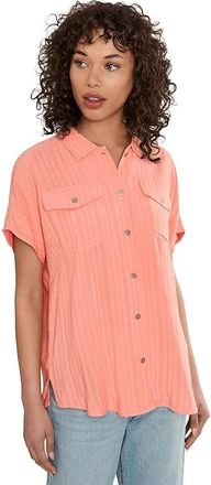 Ariat Badlands Shirt Womens Clothing Peach Amber : XL, Rayon
