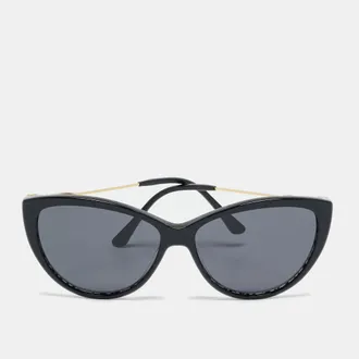 Jimmy Choo London Black/gold Tone Gradient Rym Cat Eye Sunglasses