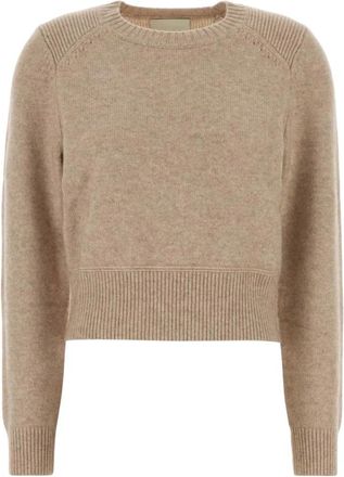 Isabel Marant Cornelia Sweater - Dames - Ronde hals truien - Beige - XS - Wol - Truien & Vesten