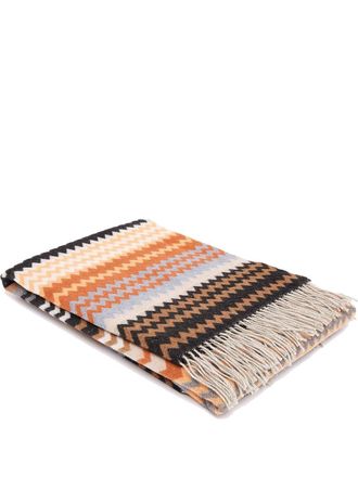 Missoni Home Coperta Humbert con motivo chevron - Nero
