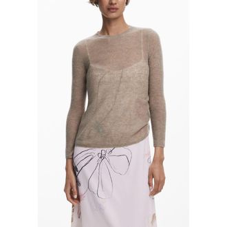 Desigual Witte Polyester Damesjurk