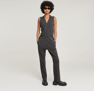 G-Star Wrap Jumpsuit - Zwart - Dames
