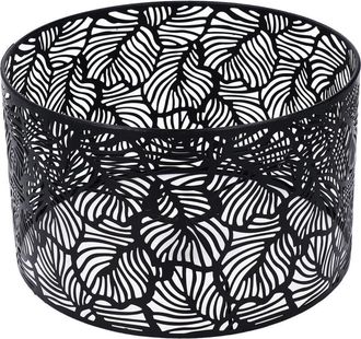 OEM Pantalla Moderna Negra De 25 Cm - Altura 16 Cm - Hierro Para Bombillas E14 E27 - Luz Difusa Sin Deslumbramiento