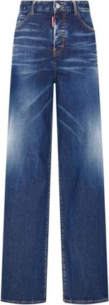 Dsquared2 Traveller Jeans - Dames - Regular Fit Jeans - Blauw - S - Denim - Jeans