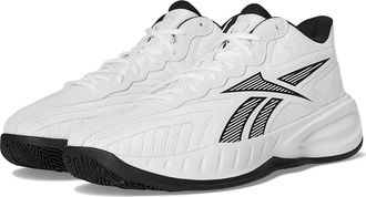 Reebok Press Basketball Shoes White/Core Black/Barely Grey : Mens 11.5 - Womens 13 Medium, Textile