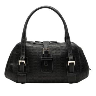 Loewe Pre-owned Senda Handbag - Dames - Pre-owned - Zwart - Maat: ONE Size Leer