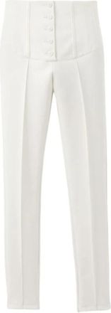 Jacquemus Broeken White - Dames - Slim Fit Broeken - Wit - M - Broeken