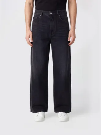 Amiri Jeans a gamba larga in denim di cotone con design a cinque tasche