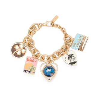 Chlo&eacute; Postcards Chunky Chain Bracelet - female - Chlo&eacute; - Bracelets - Multicolor - ONE SIZE - Accessories