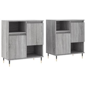 Berkfield Home Sideboards 2 pcs Grey Sonoma Engineered Wood