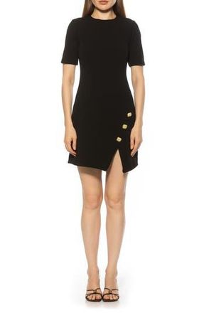 Alexia Admor Dream Short Sleeve Sheath Dress in Black at Nordstrom Rack, Size X-Large
