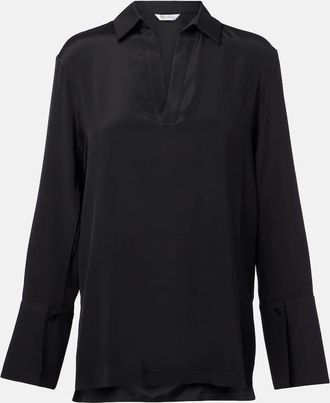 Max Mara Blusa Dover in cady di misto seta