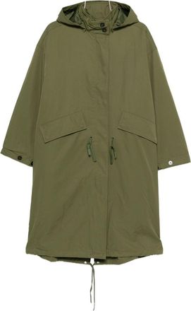 Closed Cotton And Nylon Parka Coat