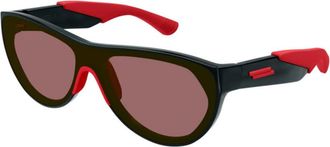 Bottega Veneta Mens Black Shield Sunglasses BV1234S 004