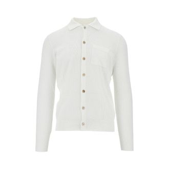 Brunello Cucinelli Cotton cardigan with collar Man 50