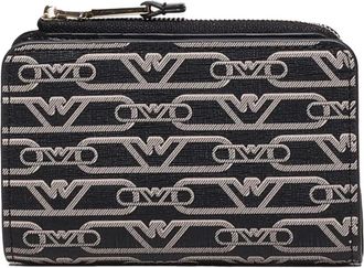 Emporio Armani Stijlvolle portemonnee met drukknoopsluiting - Dames - Portefeuilles - Zwart - ONE Size - Accessoires
