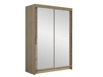 Mirjan24 Mobilier1 - Armario Closico 129, Roble Sonoma, 200x120x58cm, Puertas De Armario: Correderas, N&uacute;mero De Estantes: 0