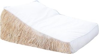 MX HOME Tumbona flequillo blanca